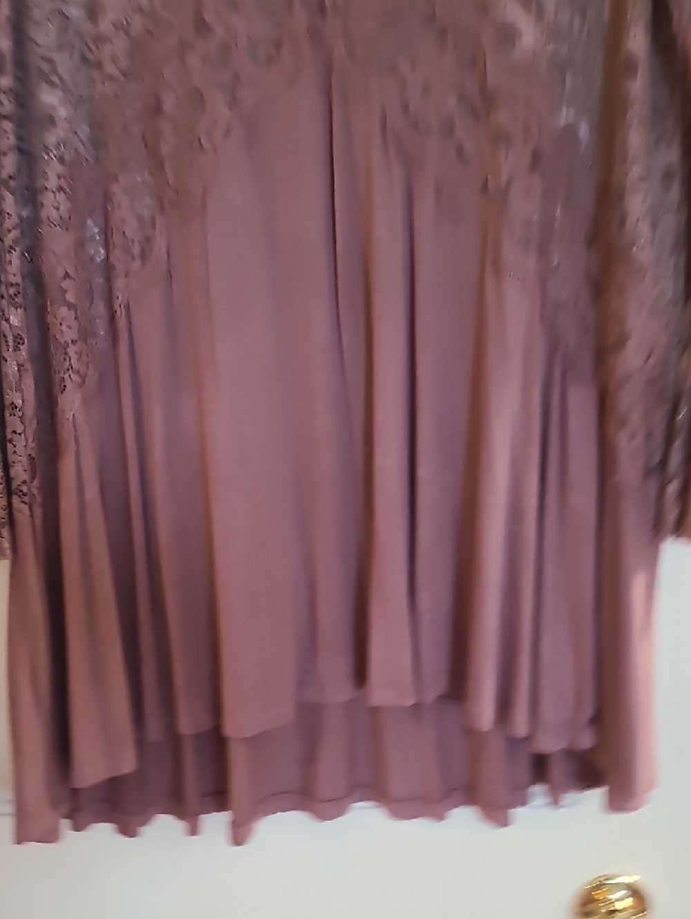 Listicle Dusty Mauve Ribbed-Trim Top - Picture 4 of 11